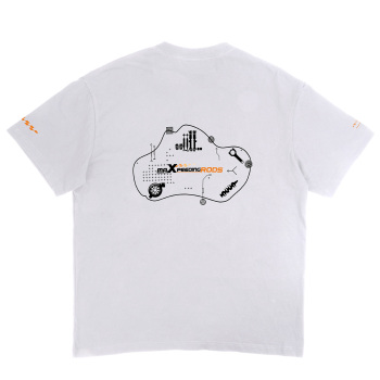 Maglietta a maniche corte Maxpeedingrods Bianco 5XL